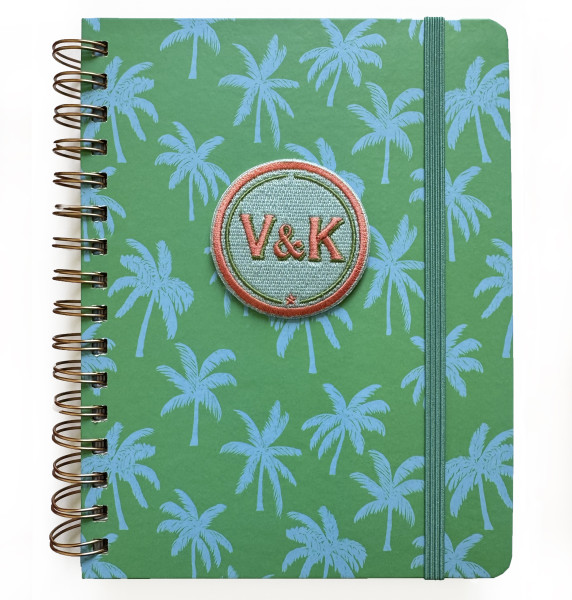 Ringbuch PALMTREE mit Initialen-Patch