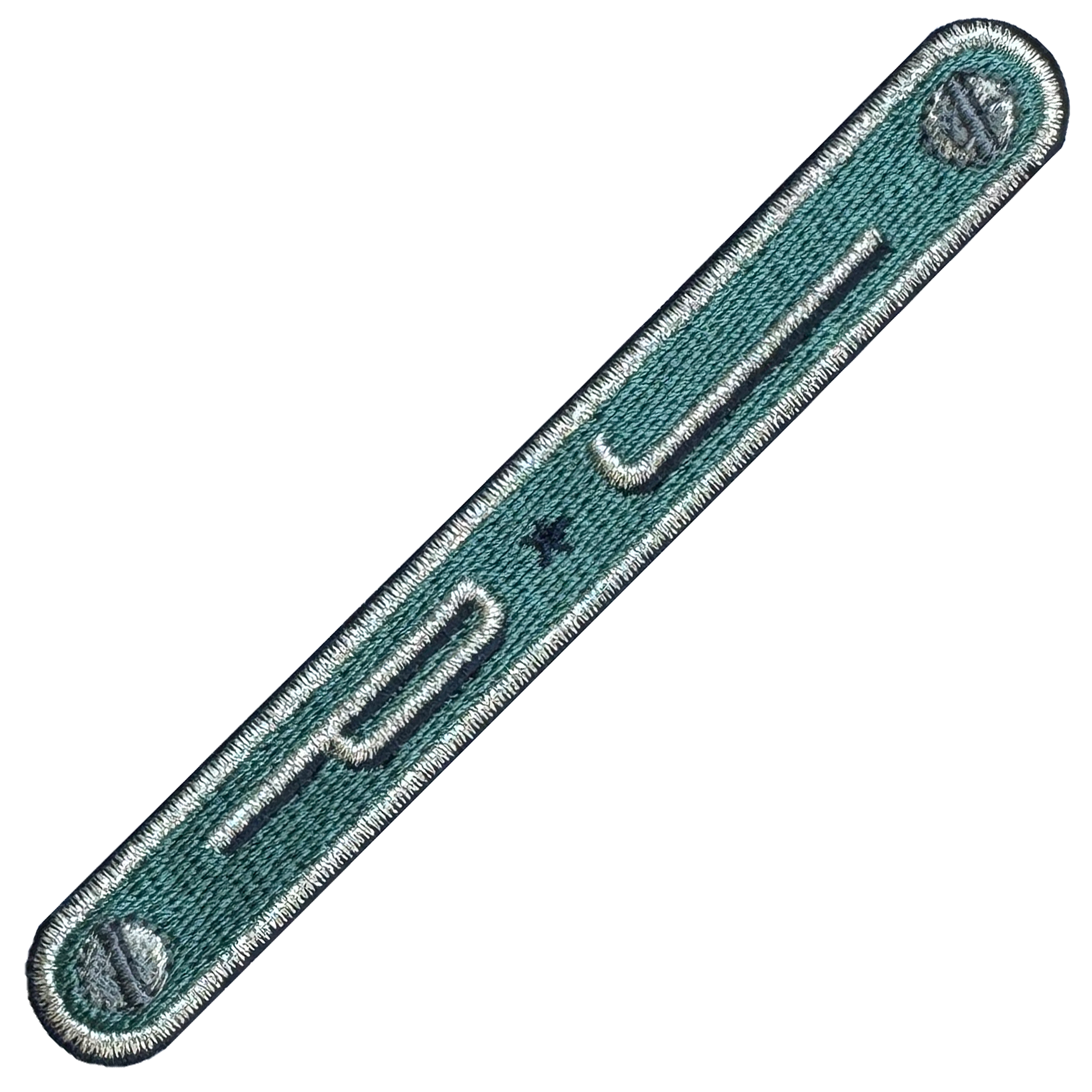 LUGGAGE PATCH: INITIALS VERTICAL · dark blue/bordeaux/silver · customizable 