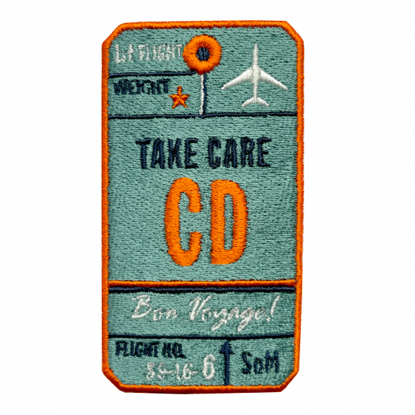 Label AIR TICKET · salbeigrün · personalisierbar