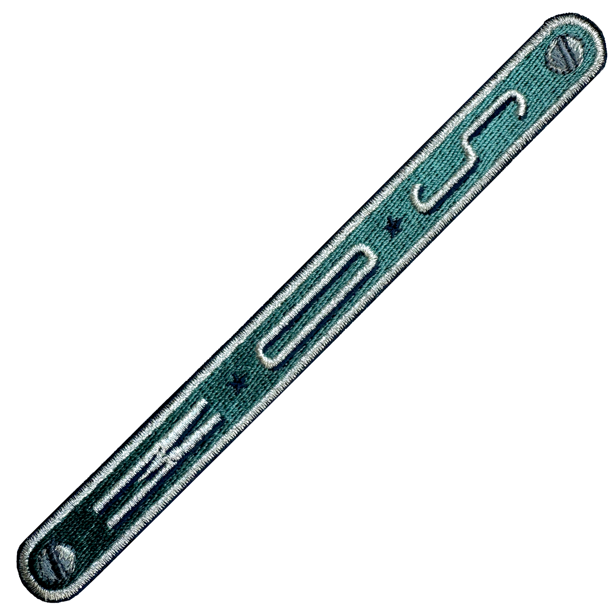 LUGGAGE PATCH: INITIALS VERTICAL · dark blue/bordeaux/silver · customizable 