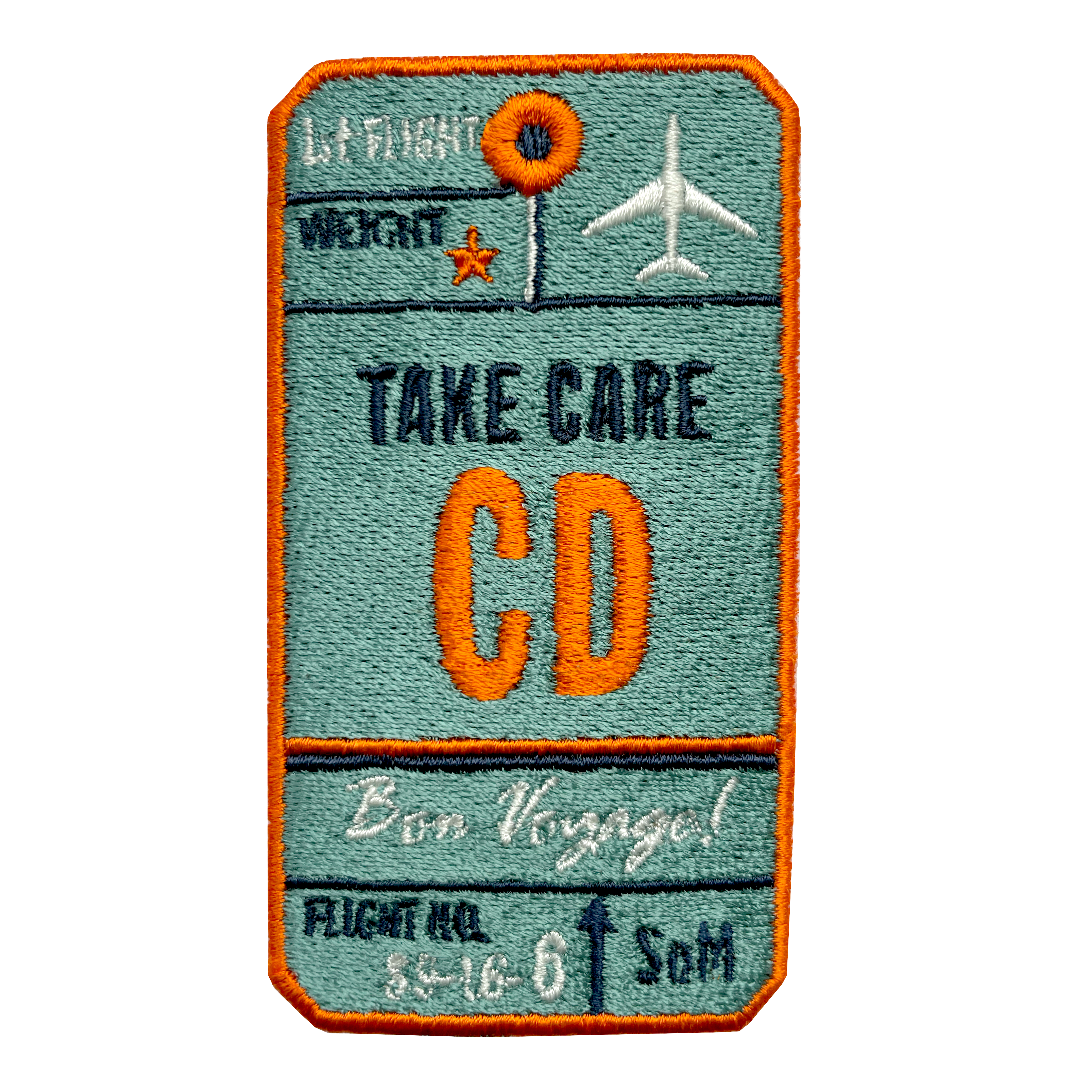 Label AIR TICKET · BEIGE · CUSTOMIZABLE